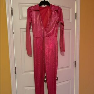 Pink glitter jumpsuit